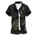 Colisha Men Button Down T Shirts Slim Fit Casual Short Sleeves Dress Shirts Summer Tops Print Big & Tall Work Shirt