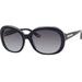 Juicy Couture Women's Ju537s Oval Sunglasses,57mm,Black Glitter