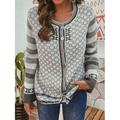 Women's Casual Printing Cardigan Button Front Long Sleeve Sweater Coats