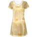 Swiss Cheese All Over Juniors V-Neck Dress