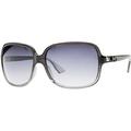 Emporio Armani Women's 9685/S Rectangular Full Rim Sports Sunglasses,OS,Gray Shaded/Gray Gradient