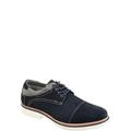 Tuck & Von Mens Genuine Suede Lightweight Canvas Accent Derby