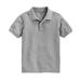 Peach Couture Boys Short Sleeve Classic Pique Polo Shirt Grey XX-Large