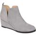 Women's Journee Collection Mylee Wedge Heel Ankle Bootie