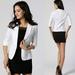 Solid Office Lady Casual Jacket Single Breasted Women Blazer Mujer 3/4 Sleeve Women Blazers and Jackets Outwear Clothes White S