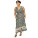 Catherines Women's Plus Size Expressive Twist-Knot Maxi Dress