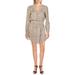 Generation Love Womens Verona Faux Wrap Snake Print Mini Dress