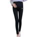 Maternity Pregnancy Over Belly Leggings Stretchy Pencil Pants Trousers Color:Black Size:M