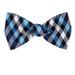 Men's Blue and Navy Silk Self Tie Bowtie Tie Yourself Bow Ties
