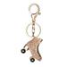 Alextreme New Keyring Bag Charm Pendant Keys Holder Roller Skates Shoe Crystal Keychain Jewelry Key Chain Women Girl Gifts