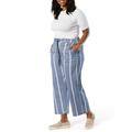 Signature by Levi Strauss & Co. Womens Plus Wide Leg Pull On Crop