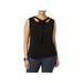 Nine West Womens Plus Matte Jersey Sleeveless Blouse