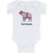 Personalized Plaid Bear Baby White Creeper