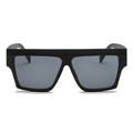 Wuffmeow Unisex Large Square Sunglasses Designer Retro Mirror Frame UV400 Sunglasses