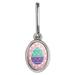 Cute Easter Egg Turquoise Purple Polka Dots Antiqued Oval Charm Clothes Purse Suitcase Backpack Zipper Pull Aid