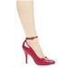 Ellie Shoes E-8401 4 Heel B Width Pump With Ankle Strap 12 / Red