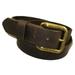 Mens Handmade Genuine Solid Buffalo Leather Belt (1-1/2", Brown, 36")