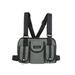 SUPERHOMUSE Multi-function Pockets Design Canvas Backpack, Streetwear Cross Shoulde Bags Hip Hop Waist Bag Chest Front Pack Mountaineering Sports Bag