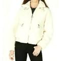 Collection B Juniors Faux-Fur Teddy Bomber Jacket Ivory XL