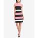 Tommy Hilfiger Womens Striped Scuba Sheath Dress