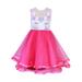 Little Girls Dress up Costume Puffy Tulle Dress Skirt Lace Top Tulle Floral Flower Girl Dresses Formal Special Occasions Dresses Wedding Pageant Recital Holiday Gift