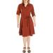 Hope & Harlow Womens Midi A-Line Shirtdress