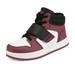 DREAM PAIRS Boys Girls Burgundy White Black High Top Sneaker Shoes Size 3 Little Kid Freestyle-K