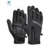 Deago Touch Screen Winter Gloves Waterproof Thermal Warm Ski Snow Workout Gloves for Men Women (Black, L)