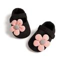 Summark Autumn baby girl non-slip leisure walking shoes flower sports shoes soft sole first walker dress shoes non-slip baby moccasins