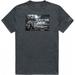 RapDom Tactical Graphics No Men Left Behind Mens Tee [Heather Charcoal Grey - S]