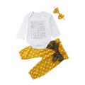Letters Dot Printing Three-Piece Fashion Children's Clothing
