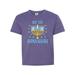 Inktastic My 1st Hanukkah with Menorah and Stars Child Short Sleeve T-Shirt Unisex Retro Heather Purple S