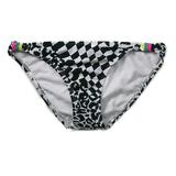 Hobie Eye-catching Women's Black and White Side-Tie Hipster Swim Bottom