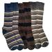 Yacht & Smith 6 Pair Pack Of Nicole Miller Cotton Fashion Dress Socks Stripes Solids And Argyles (JW-10-13-A)