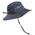 Sunisery Wide Brim Bucket Hats with UV Protection Drawstring Fisherman Cap