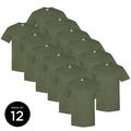 Gildan Men Military Green T-Shirts Value Pack Shirts for Men Pack of 6 Pack of 12 Military Shirts for Men Gildan T-shirts for Men T-shirt Casual Shirt Basic Shirts