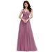 Ever-Pretty Womens V-Neck Sleeveless Summer Beach Bridesmaid Dresses for Women 73032 Orchid US12