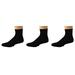 Sierra Socks Men's Bamboo Low Cut Shortie 3-Pair Pack Socks (Socks Size:10-13, Shoe Size: 9-13, Black (3-Pair Pack))