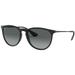 Ray-Ban Women's Gradient Erika RB4171-622-T354-18 Black Round Sunglasses