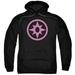 Green Lantern Pink Emblem Adult Pullover Hoodie Sweatshirt Black