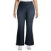 A3 Denim Women's Plus Size High Rise Flared Trouser Jeans