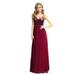 Ever-Pretty Women's Sparkle A-line Floor-length Wedding Party Gowns Sparkle Evening Party Gowns 00543 Burgundy US16