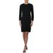 Anne Klein Womens Window Pane Office Sweaterdress