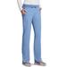 Barco One Women's 5205 Low Rise Knit Waist Cargo Track Scrub Pant- Ceil Blue- X-Large Petite