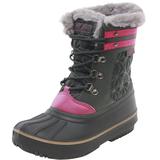 London Fog Little/Big Girl's Chiswick Grey Water Resistant Snow Boots Shoes