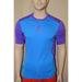 Nike Swingman Pro Combat Men's 3/4 Blue/Purple Sleeve Fitted T Shirt Size S