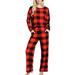 Avamo Women Long Sleeve Pajamas Set Casual Loose Blouse Top Soft Lounge Pants 2Pcs Elastic Waist Avia Outfits Active Fitness Sweatsuit Set Workout Jumpsuit for Women