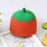 Lovefir Small Fall Knitted Hats for Baby Boys of 10 Months,Cartoon Orange Strawberry Cute Knitted Hat for Boys,Pure Cotton Hat for 11 Month Baby And 12 Month Baby