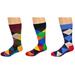 Sierra Socks Men's Casual Cotton Blend Fashion Design Mid Calf Dress Crew Socks, 2 or 3 Pairs