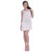 S/M Fit White Party Time Days Gone Past Sequin Jewel Studded Dress